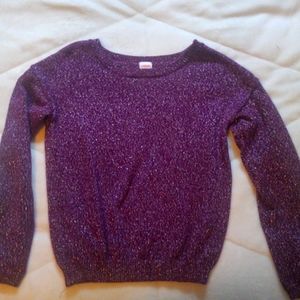 Girls Gymboree sweater size 7-8(M) purple with sparkles